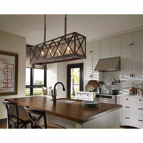 Weathered Oak And Bronze Chandeliers For Most Popular Feiss Lumiere Dark Weathered Oak And Oil Rubbed Bronze (View 9 of 20)