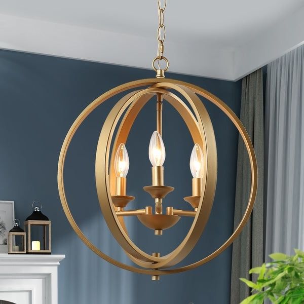 Well Known 3 Light Pendant Chandeliers Intended For Shop Modern Glam 3 Light Chandelier Pendant Lighting (View 19 of 20)