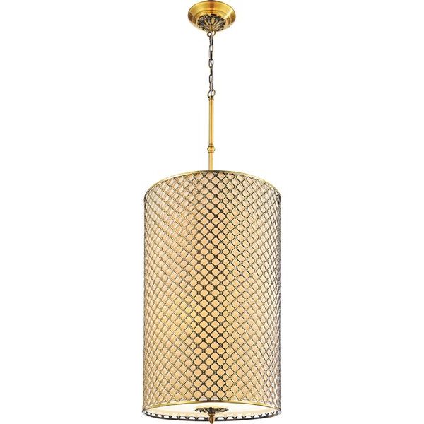 Well Known Cwi Lighting Gloria 8 Light Drum Shade Chandelier With Within Gold Finish Double Shade Chandeliers (View 11 of 20)
