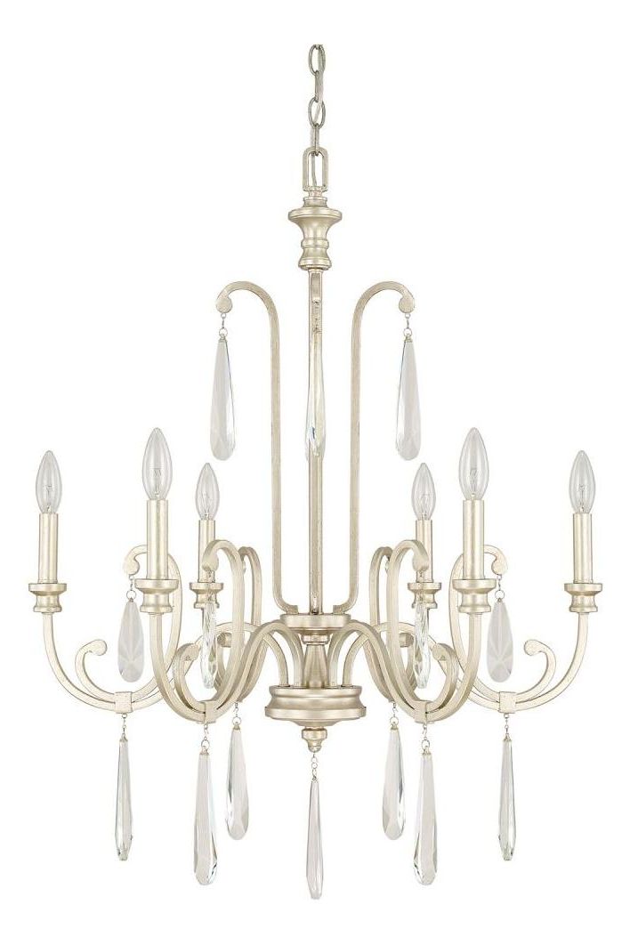 Winter Gold Chandeliers With Best And Newest Capital Winter Gold Cambridge 6 Light 1 Tier Chandelier (View 15 of 20)