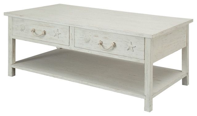 2 Drawer Cocktail Tables Regarding Best And Newest 2 Drawer Cocktail Table – Beach Style – Coffee Tables – (View 16 of 20)