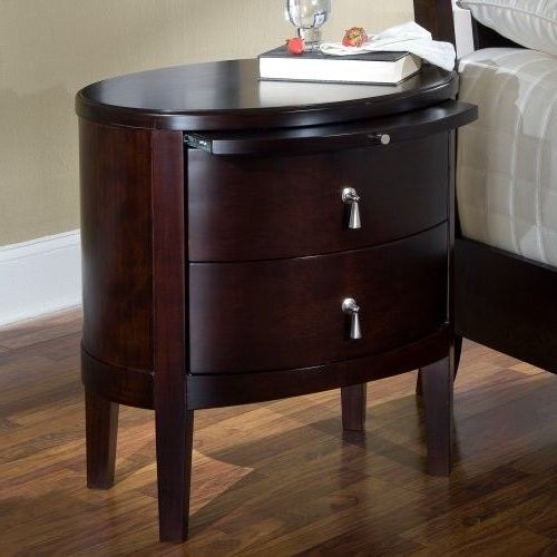 2 Drawer Oval Coffee Tables In Trendy Port 2 Drawer Oval Nightstand – Contemporary – Nightstands (View 5 of 20)