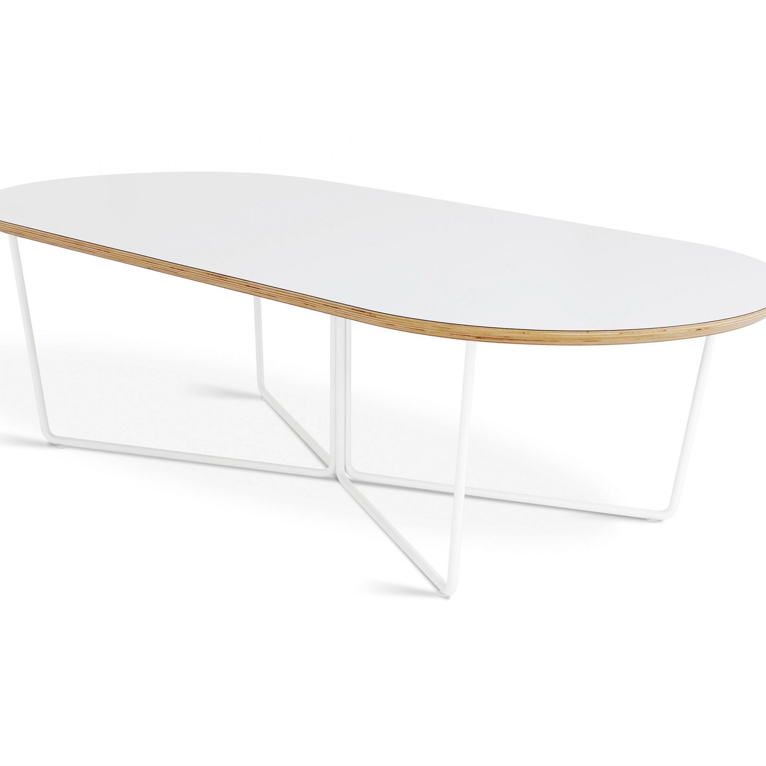 2018 Array Coffee Table – Oval – White (View 12 of 20)