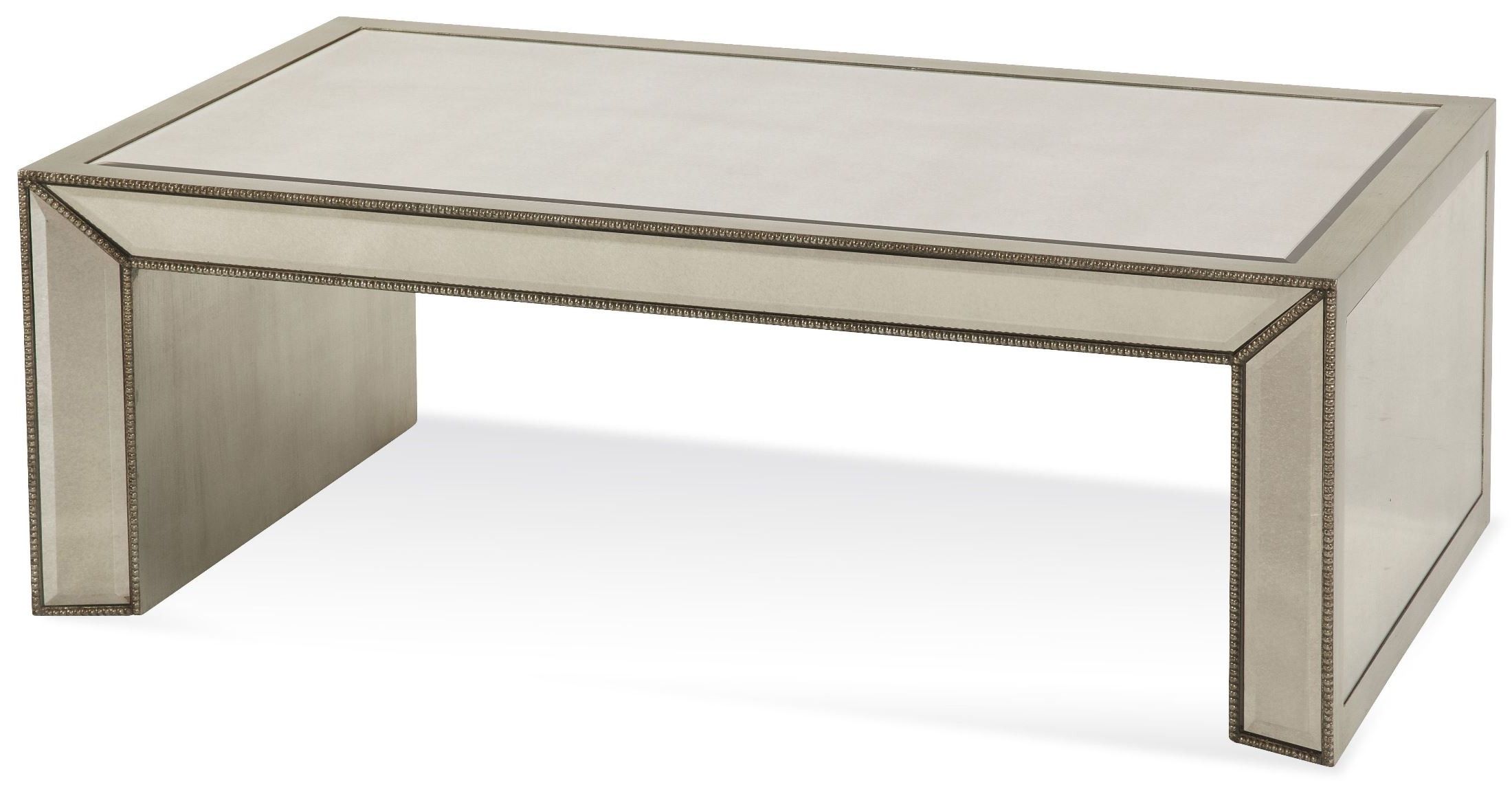 2018 Mirrored And Silver Cocktail Tables Throughout Murano Antique Mirrored Rectangular Cocktail Table, T (View 1 of 20)
