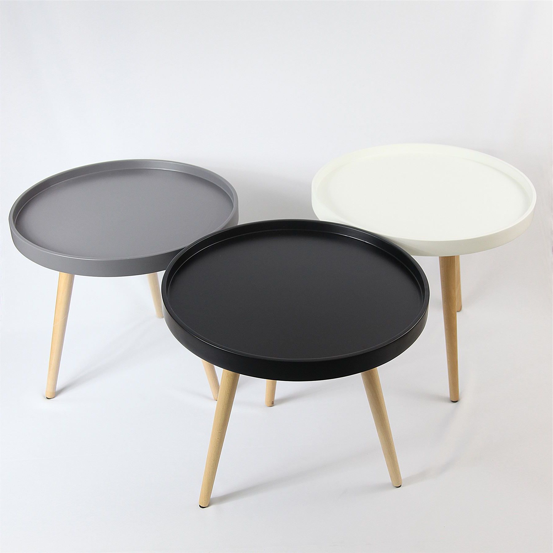 2019 Capri Round Tray Table Coffee Table Solid Wood In 50cm (View 11 of 20)