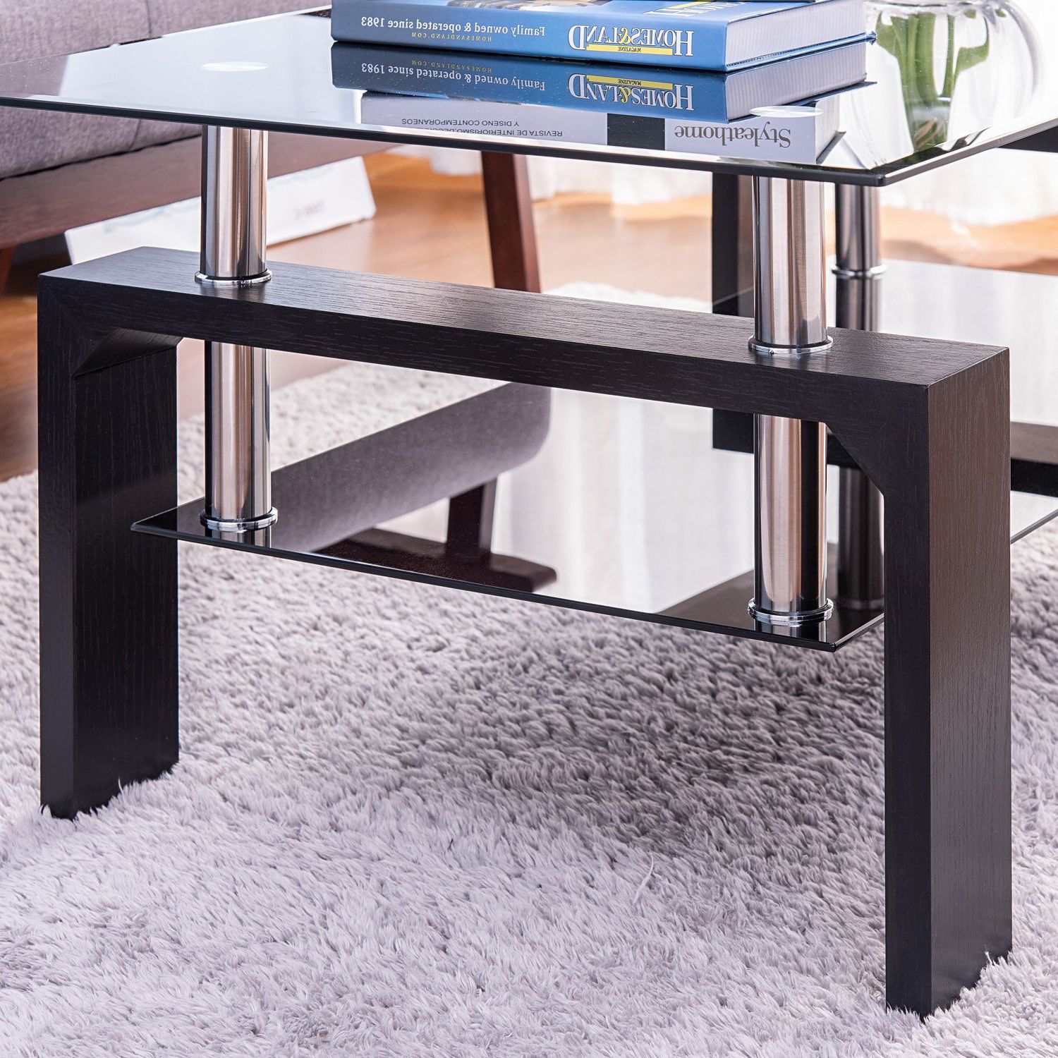 2019 Clear Glass Top Cocktail Tables Within Lowestbest Glass Top Dining Table, Glass End Table, Coffee (View 11 of 20)