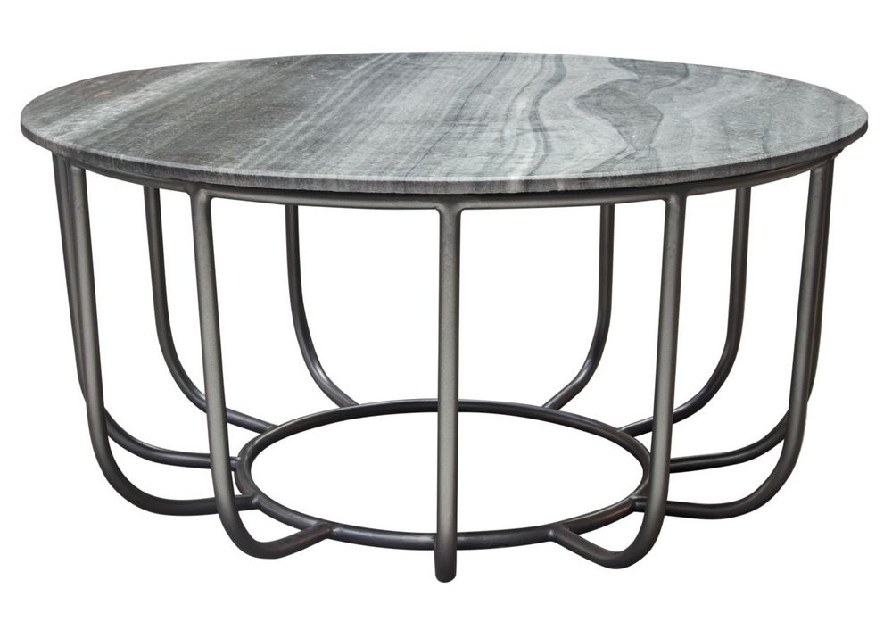2019 Greco Grey Genuine Marble/metal Cocktail Tablediamond Sofa In Gray Wood Veneer Cocktail Tables (View 18 of 20)