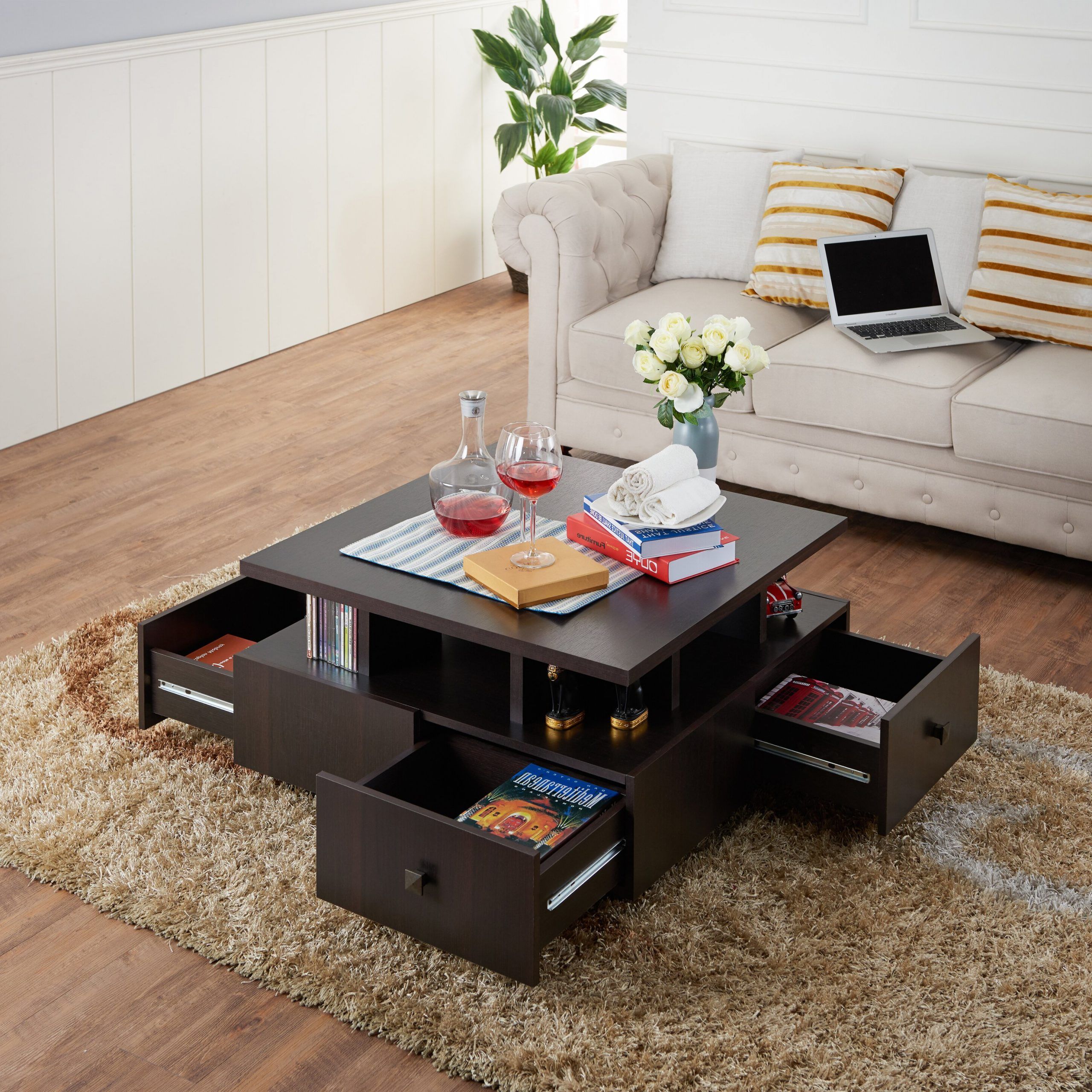 2019 Latitude Run Square Coffee Table & Reviews (View 10 of 20)