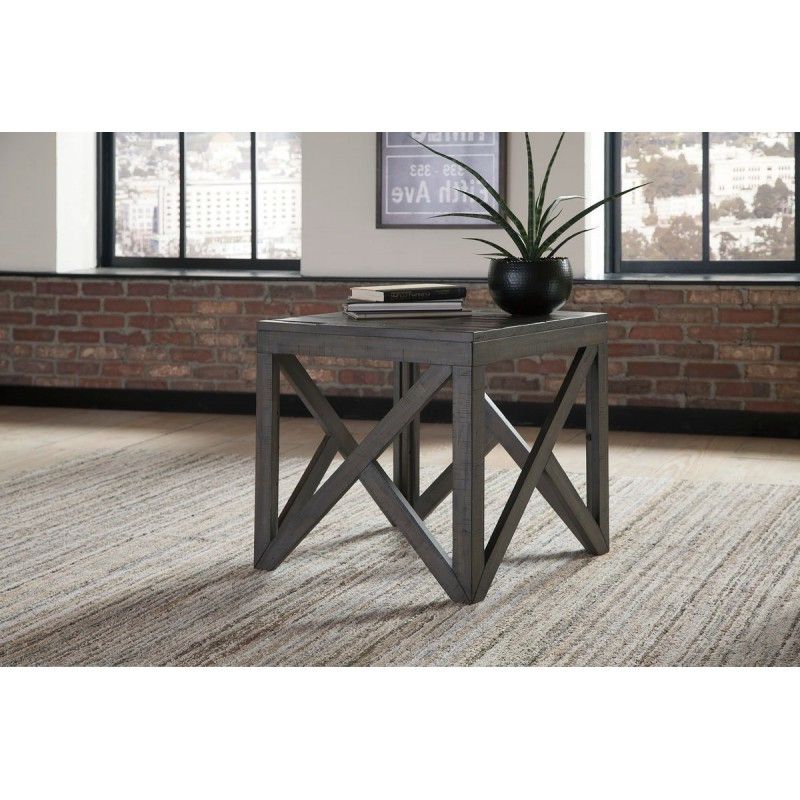 2019 Square Modern Accent Tables With Haroflyn – Gray – Square End Table (View 7 of 20)