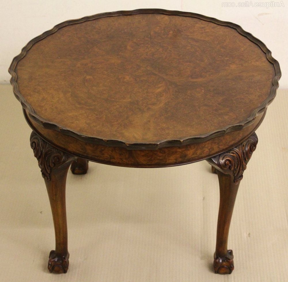 2019 Walnut Coffee Tables Intended For Round Burr Walnut Coffee Table – Antiques Atlas (View 20 of 20)