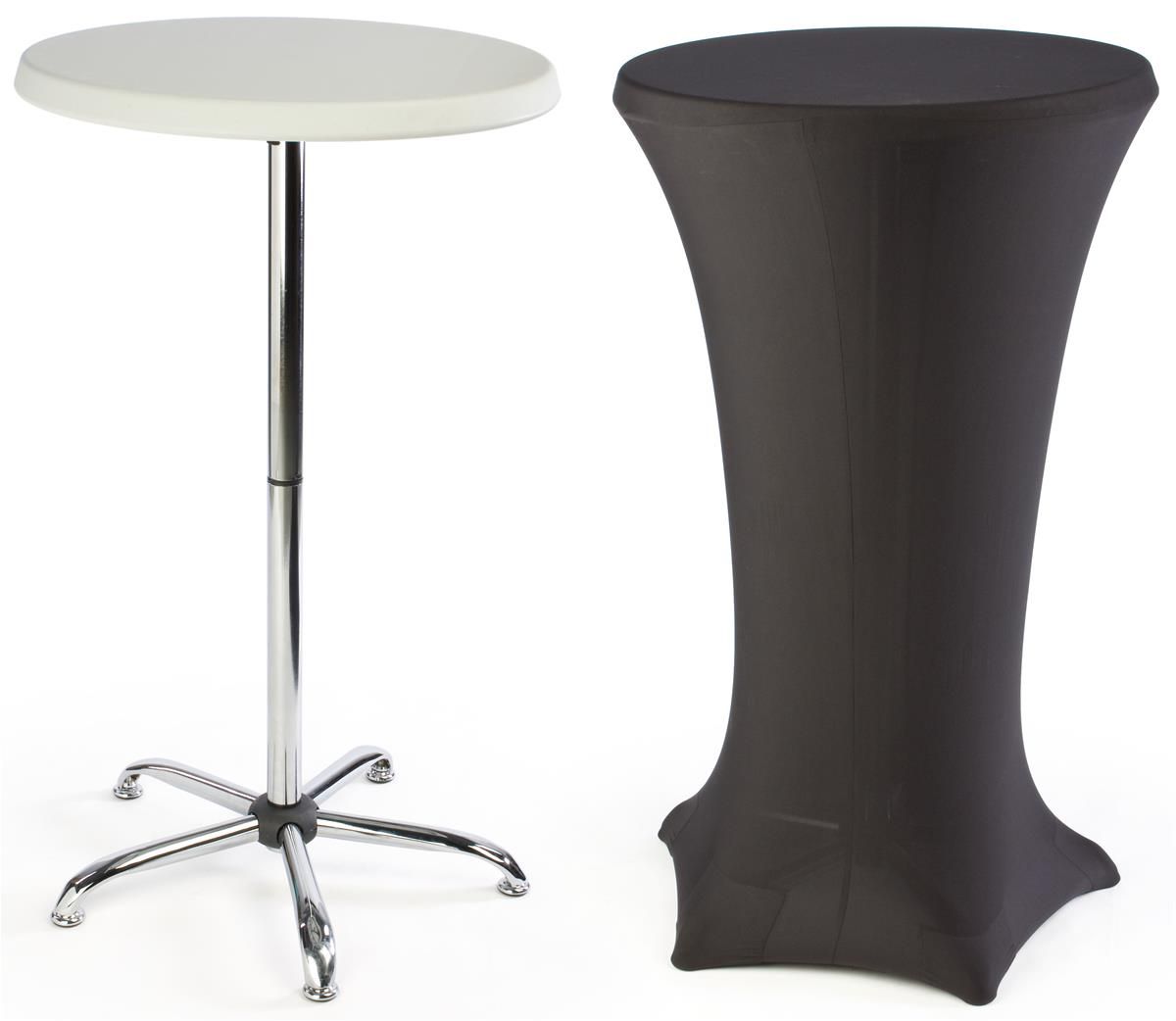27" X 47" Table W/ Fitted Black Spandex (View 13 of 20)