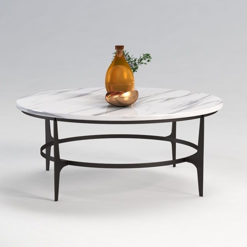3d Model Avondale Round Metal Cocktail Table (View 5 of 20)