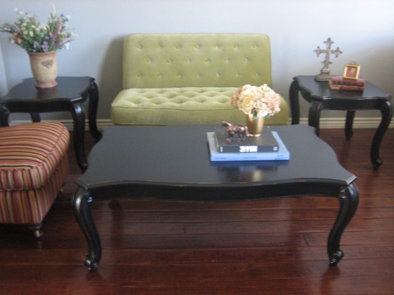 Aged Black Coffee Tables Pertaining To Well Known European Paint Finishes: Black Coffee & End Tables (View 12 of 20)