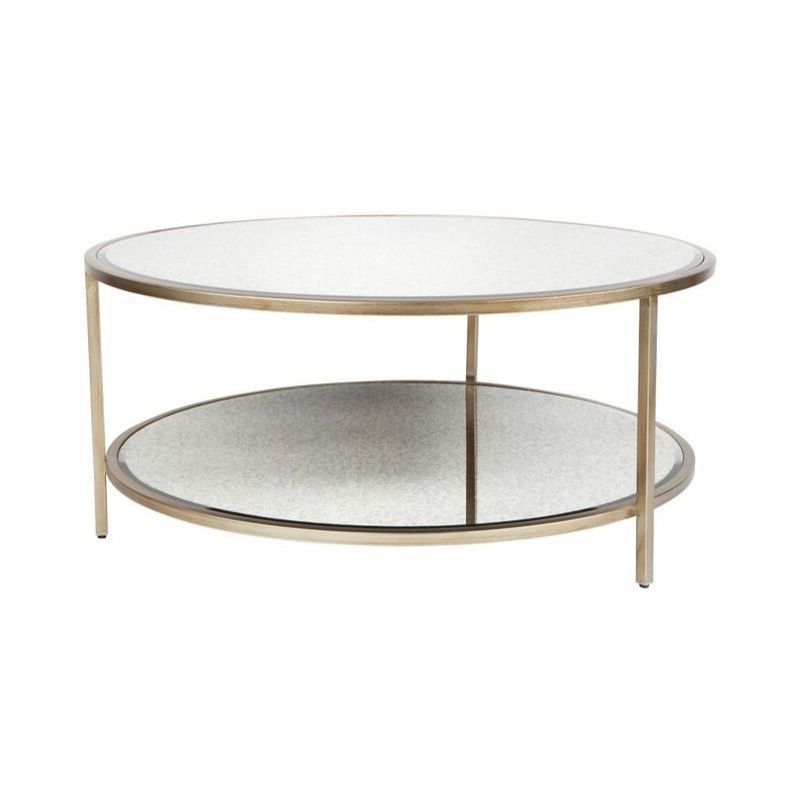 Antique Cocktail Tables With Most Recently Released Cocktail Coffee Table – Antique Gold Round (View 15 of 20)