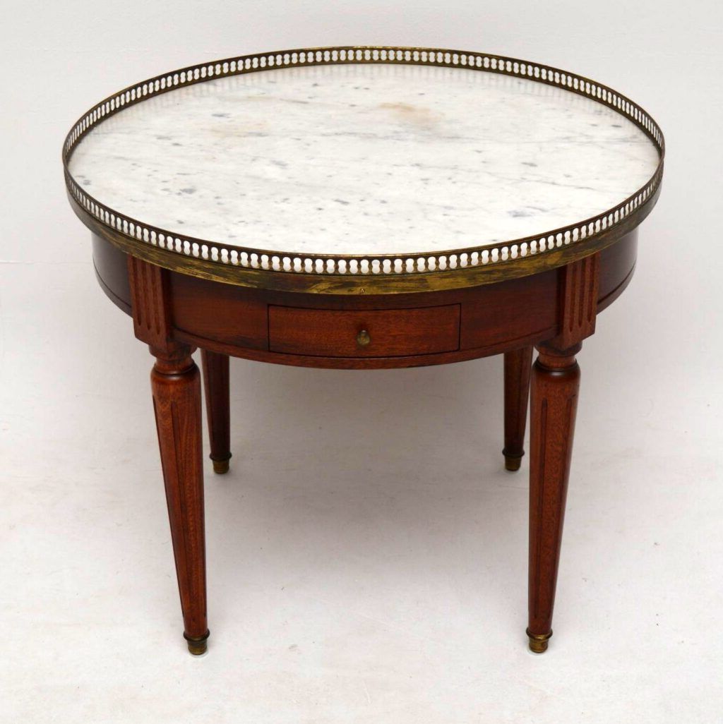 Antique French Marble Top Coffee Table – Marylebone Antiques For Most Current Marble Top Coffee Tables (View 9 of 20)