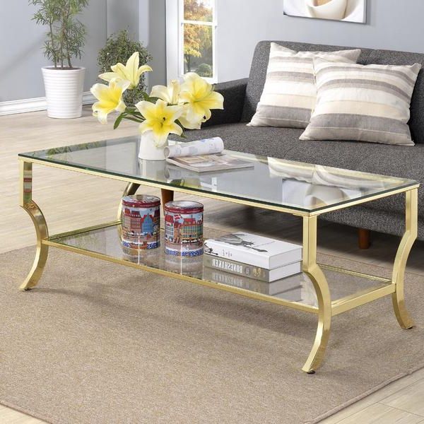 Antique Gold And Glass Coffee Tables With Regard To Fashionable Antique Gold Tempered Glass Coffee Table (View 17 of 20)