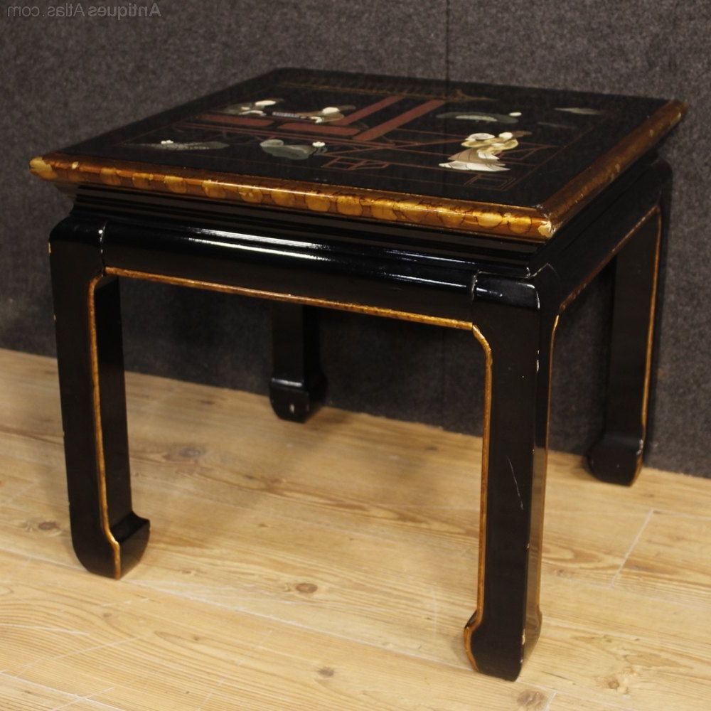 Antiques Atlas – French Coffee Table In Lacquered Wood Within Best And Newest Antique Blue Wood And Gold Coffee Tables (View 9 of 20)