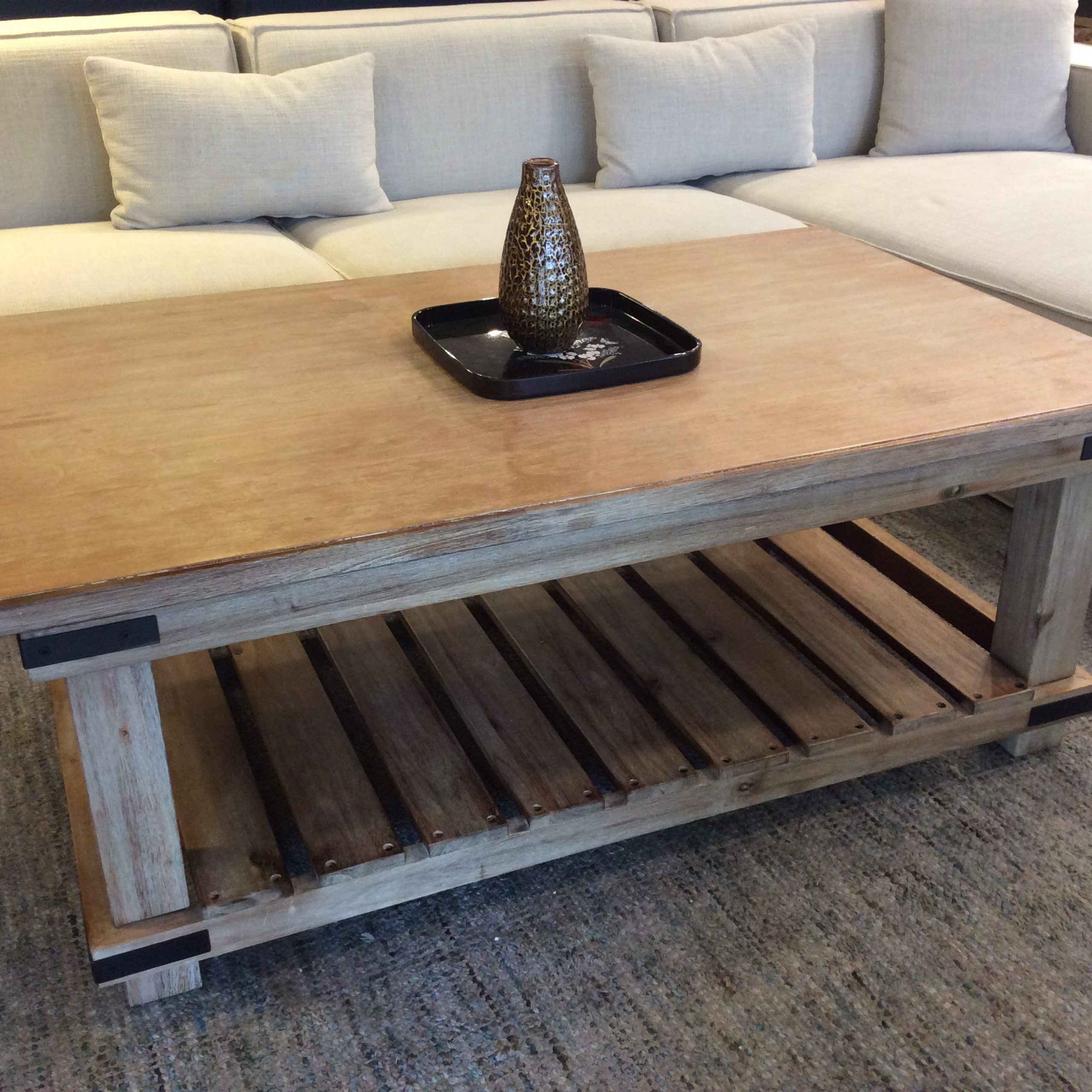 Beach Washed Coffee Table Sold – Ballard Consignment For Latest Oceanside White Washed Coffee Tables (View 7 of 20)