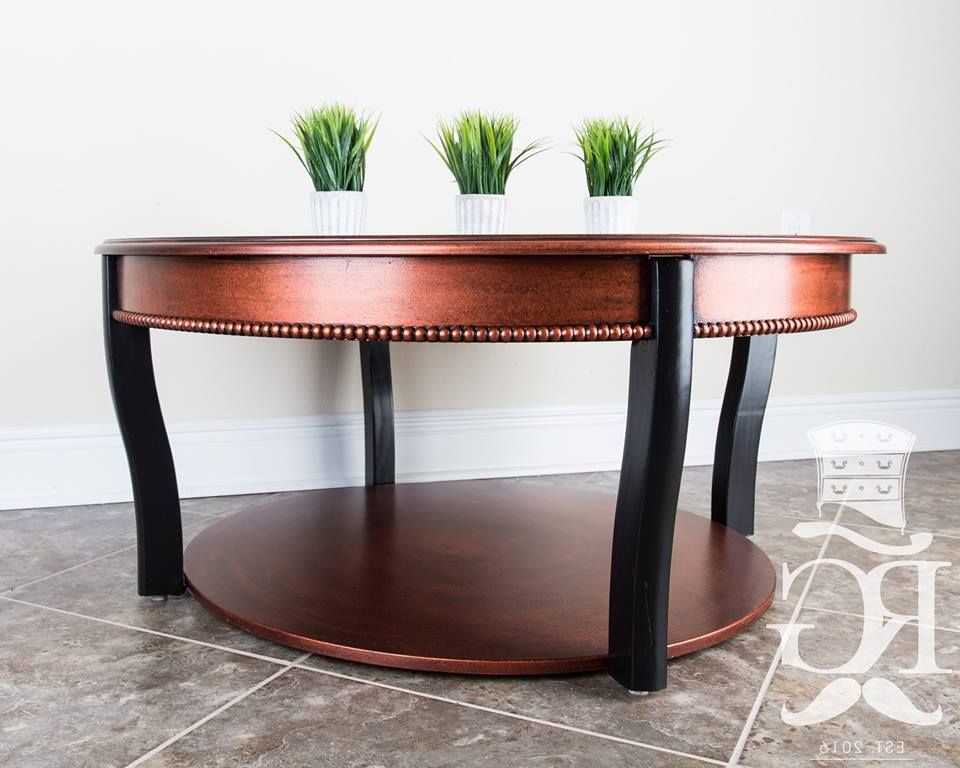 Best And Newest Aged Black Coffee Tables Regarding Coffee Table In Aged/hammered Copper Finish (View 10 of 20)