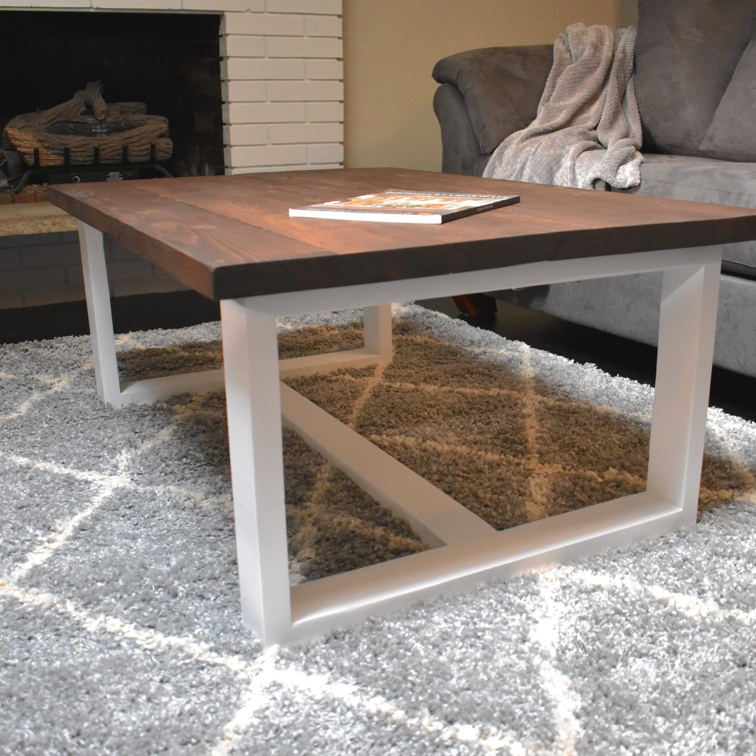 Best And Newest Modern Farmhouse Coffee Tables For Diy Modern Farmhouse Coffee Table – The Crafted Maker (View 7 of 20)