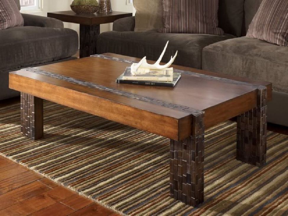 Best And Newest Rustic Espresso Wood Coffee Tables Throughout Chikita Violenta Rustic Coffee Table (View 3 of 20)