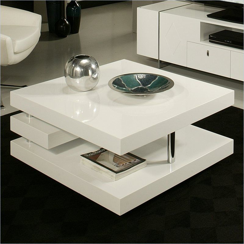 Best And Newest White High Gloss Coffee Table With Storage Ideas For Square High Gloss Coffee Tables (View 5 of 20)