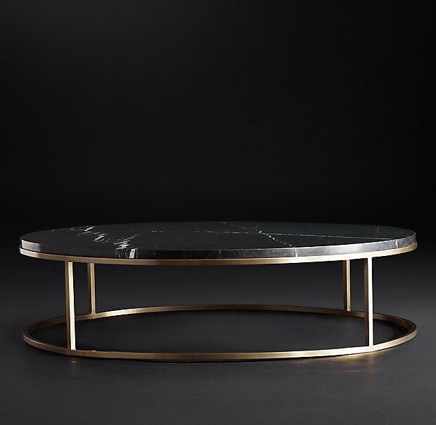 Black Marble Coffee Table Pertaining To Black Metal And Marble Coffee Tables (View 4 of 20)