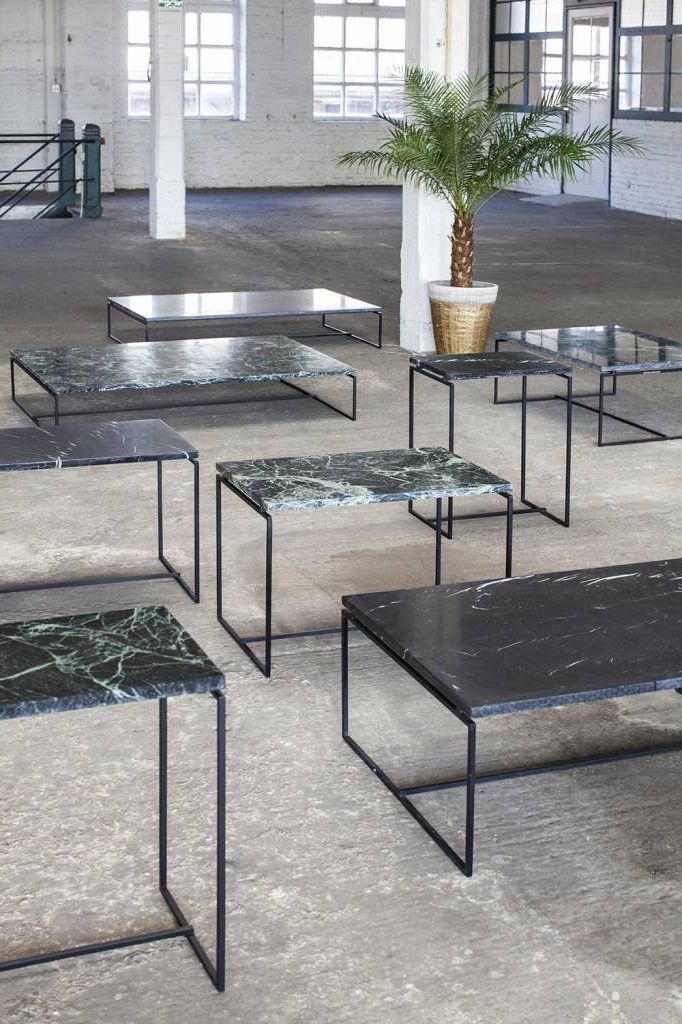 Black Metal And Marble Coffee Tables Throughout Most Recent Serax Coffee Table Nero Medium, Black Marble – Stoer Metaal (View 20 of 20)