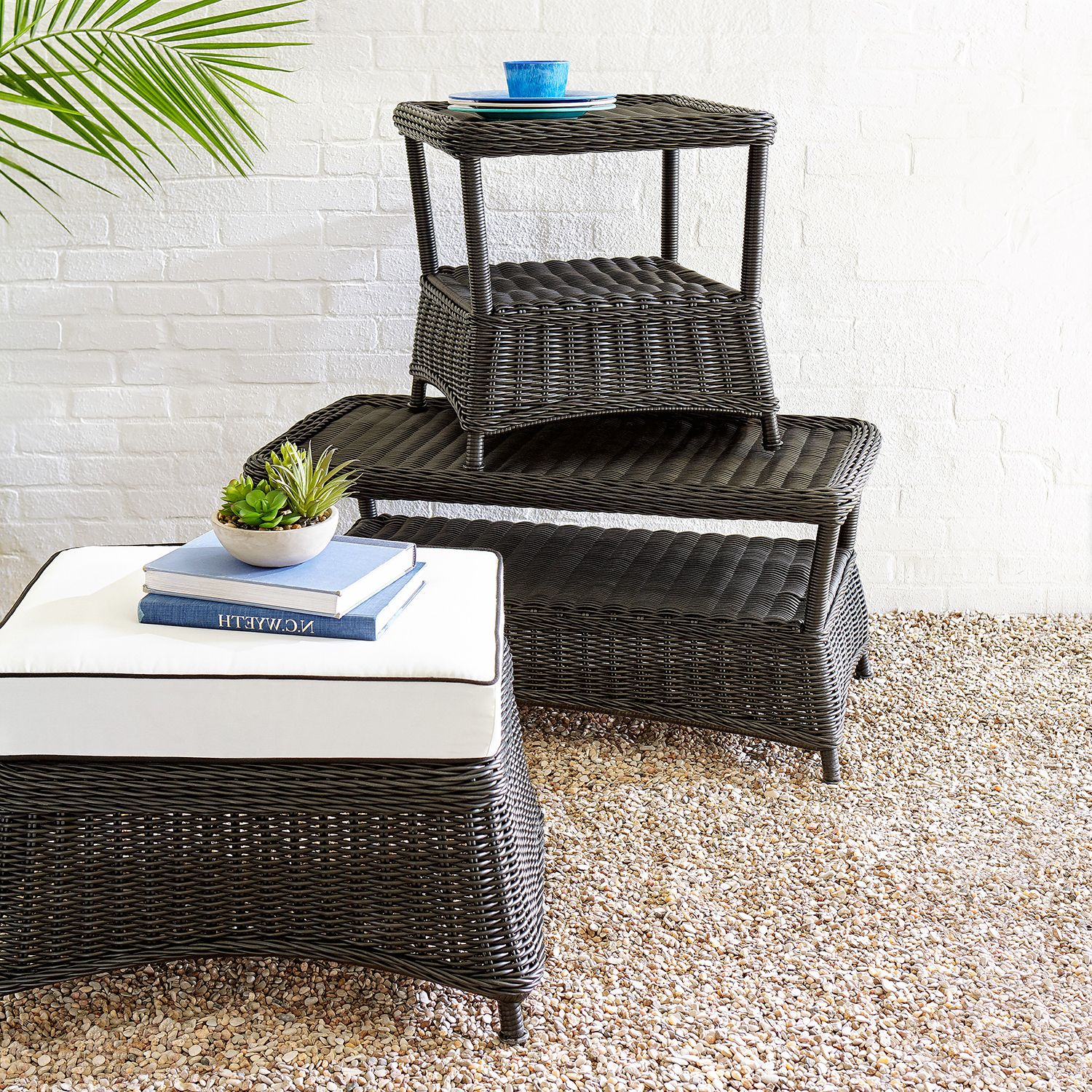 Black Wicker Coffee Table – Pier1 With Regard To 2019 Wicker Coffee Tables (View 1 of 20)
