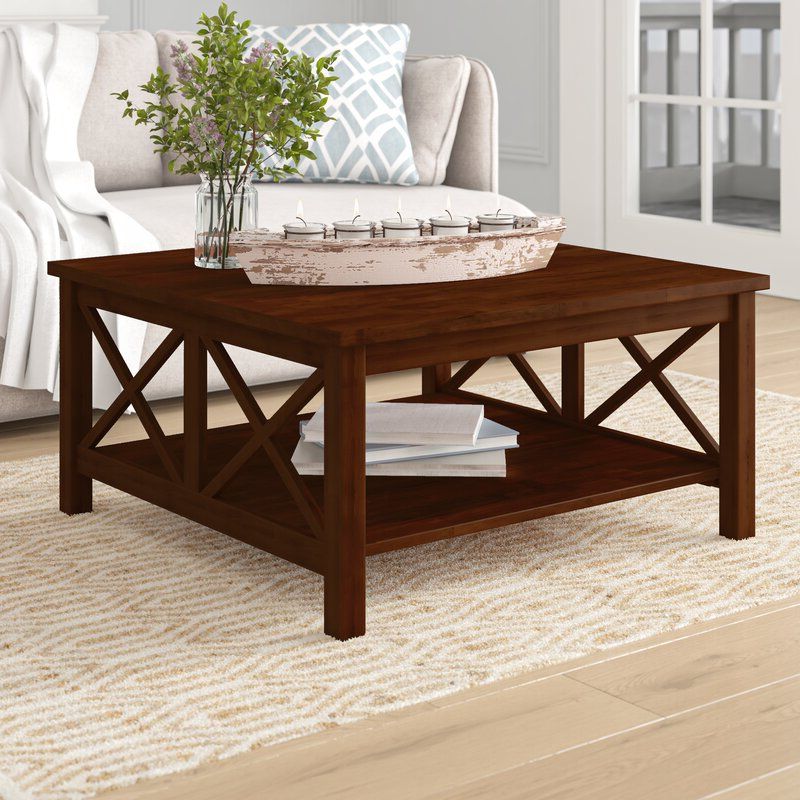 Black Wood Storage Coffee Tables In Recent Breakwater Bay Solid Wood Coffee Table With Storage (View 13 of 20)