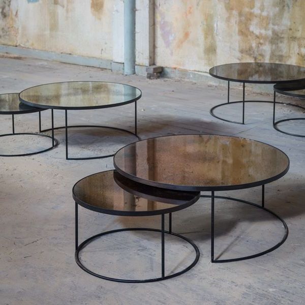 Bronze Nesting Coffee Table Set – 20700 In Popular Bronze Metal Rectangular Coffee Tables (View 6 of 20)