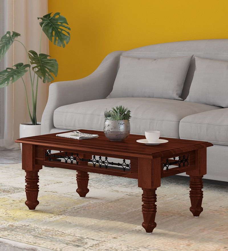 Buy Stafford Solid Wood Coffee Table In Honey Oak Finish Throughout Most Recent Honey Oak And Marble Coffee Tables (View 12 of 20)