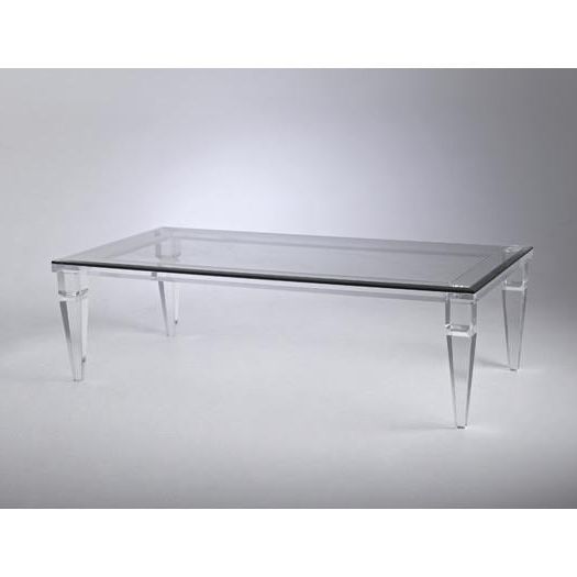 Clear Acrylic Glass Coffee Table – Redboth Within Well Liked Clear Acrylic Coffee Tables (View 15 of 20)