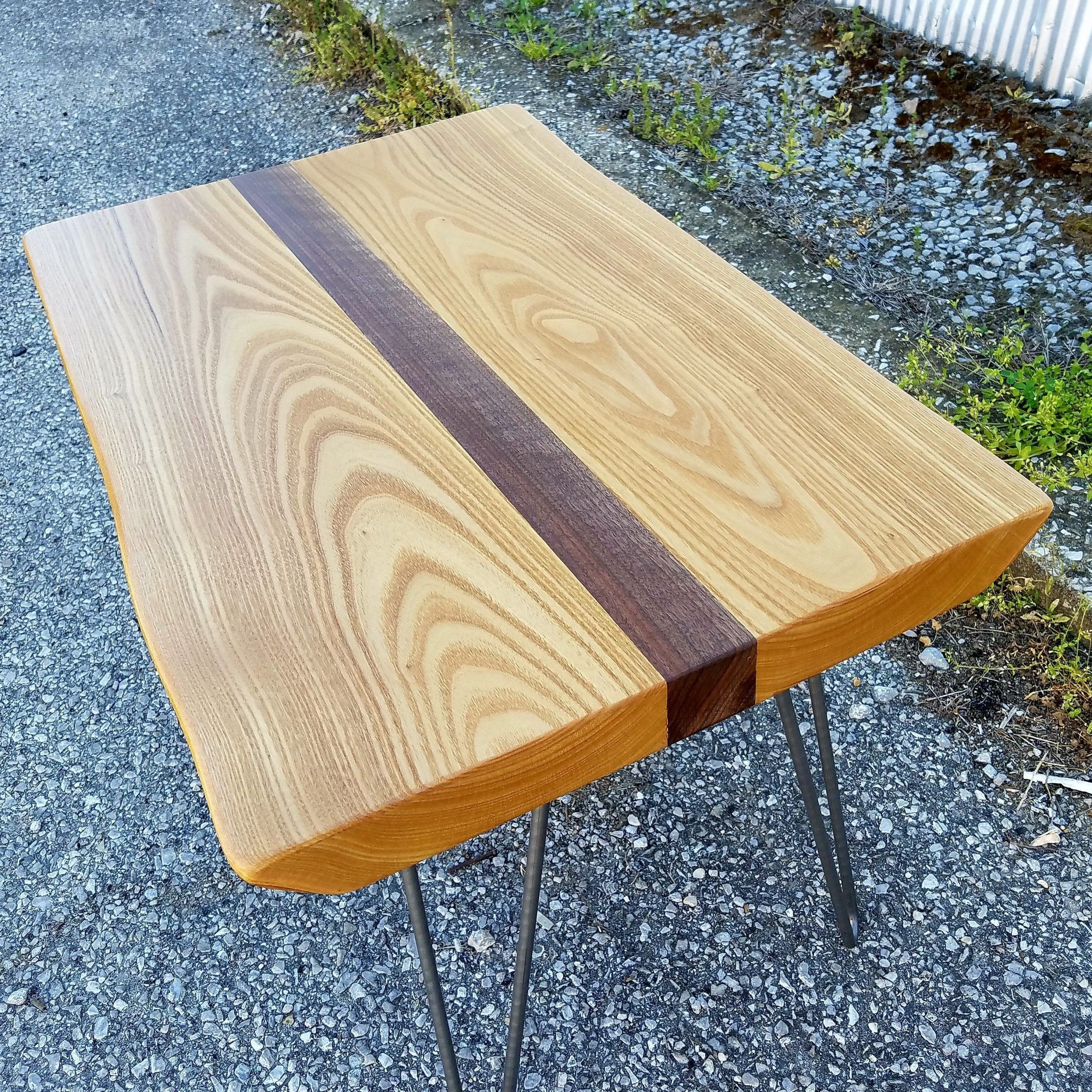 Cocoa Coffee Tables With Regard To Well Known Hand Made Catalpa And Walnut Live Edge Coffee Table  Small (View 15 of 20)
