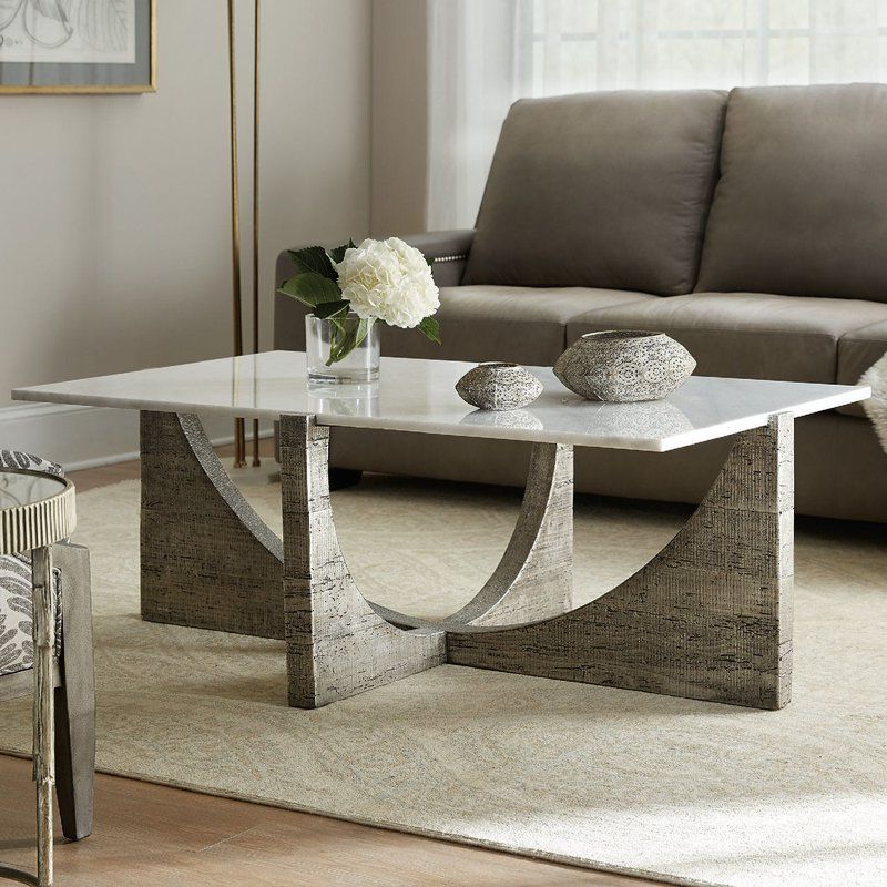 Coffee Table, Faux Marble Coffee Table Inside Faux White Marble And Metal Coffee Tables (View 4 of 20)