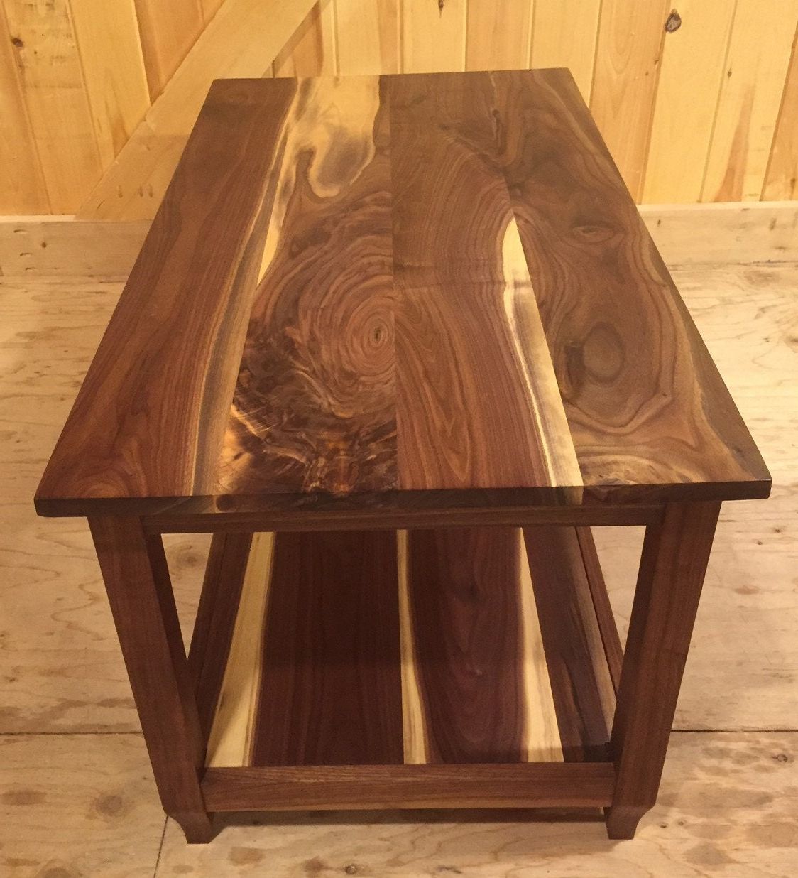 Coffee Table Of Walnut And Sapwood In Latest Hand Finished Walnut Coffee Tables (View 18 of 20)
