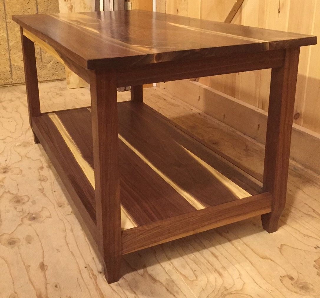 Coffee Table Of Walnut And Sapwood With Regard To Widely Used Hand Finished Walnut Coffee Tables (View 13 of 20)