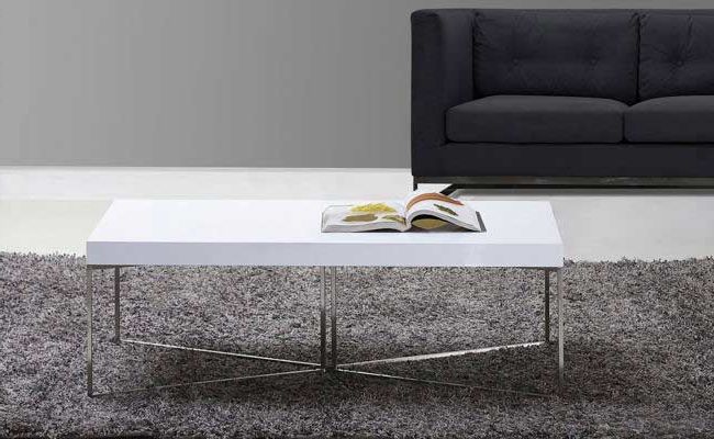 Contemporary With Regard To Well Known Gloss White Steel Coffee Tables (View 7 of 20)