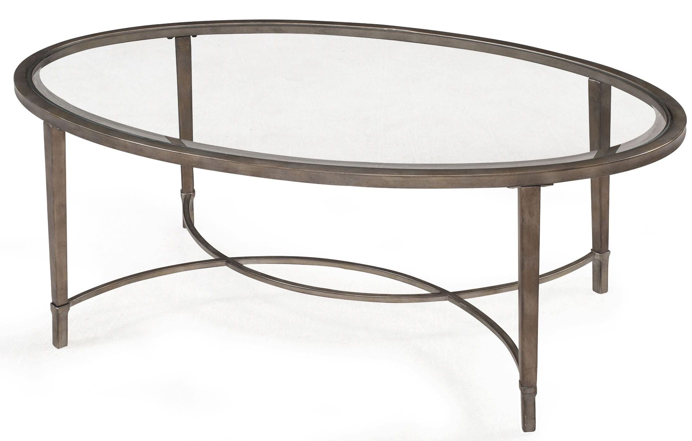 Copia Oval Cocktail Table From Magnussen Home (t2114 47 Inside Trendy Glass And Gold Oval Coffee Tables (View 4 of 20)