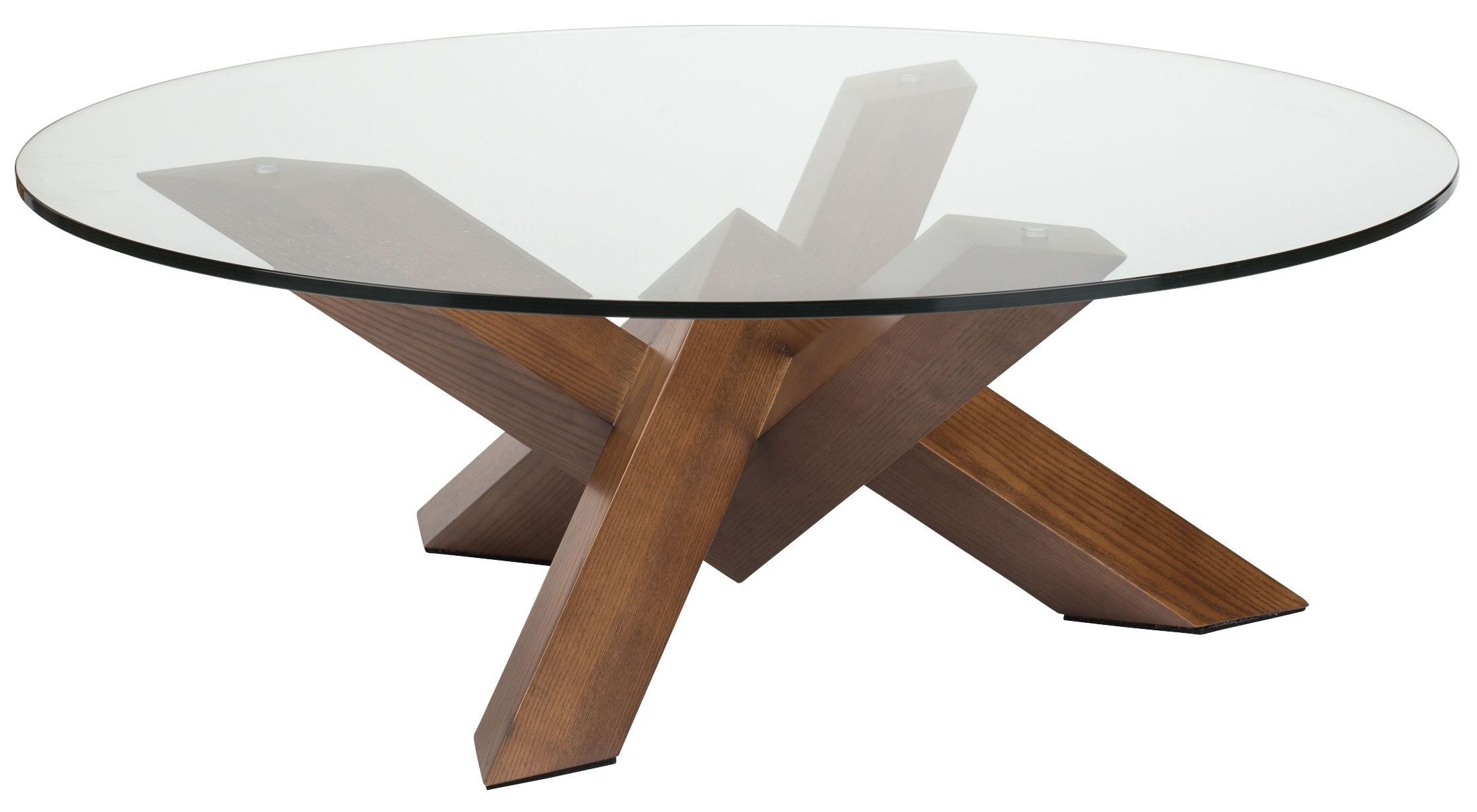 Current Clear Coffee Tables With Costa Brown Clear Glass Coffee Table From Nuevo (View 18 of 20)
