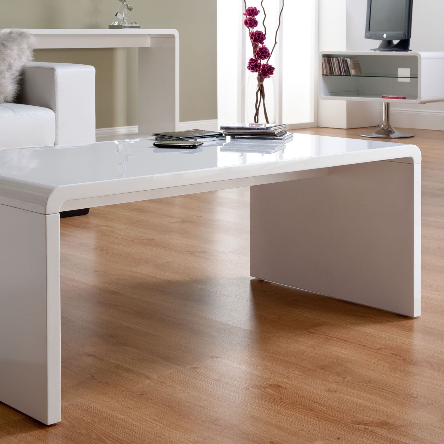 Current Gloss White Steel Coffee Tables Pertaining To Toscana Gloss Coffee Table (View 5 of 20)