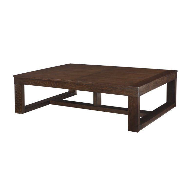 Dark Brown Coffee Tables Pertaining To 2018 Ashley Watson Coffee Table In Dark Brown  (View 17 of 20)