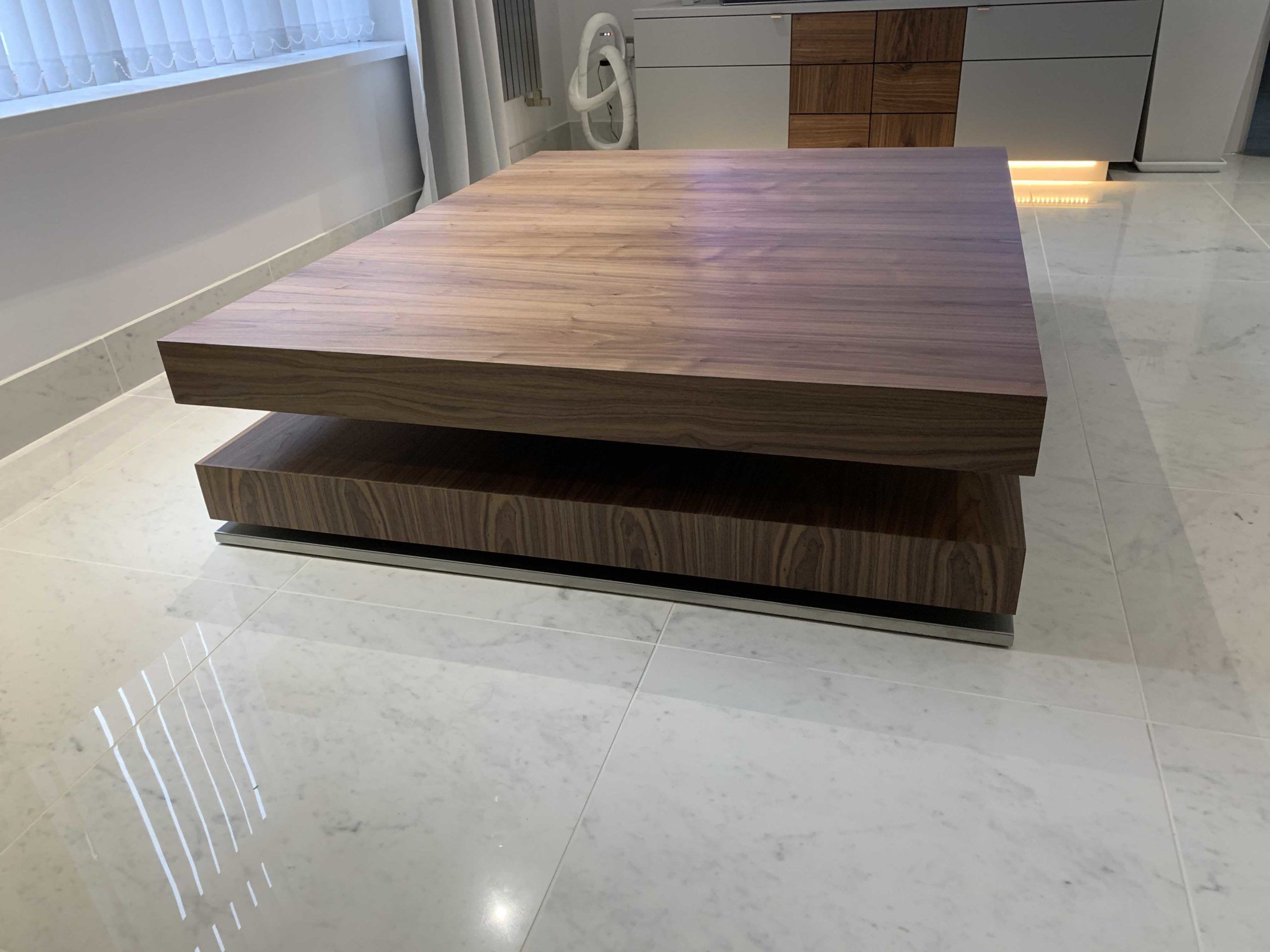 Dark Walnut Drink Tables Within Most Up To Date American Black Walnut Modern Coffee Table – Newcastle (View 2 of 20)