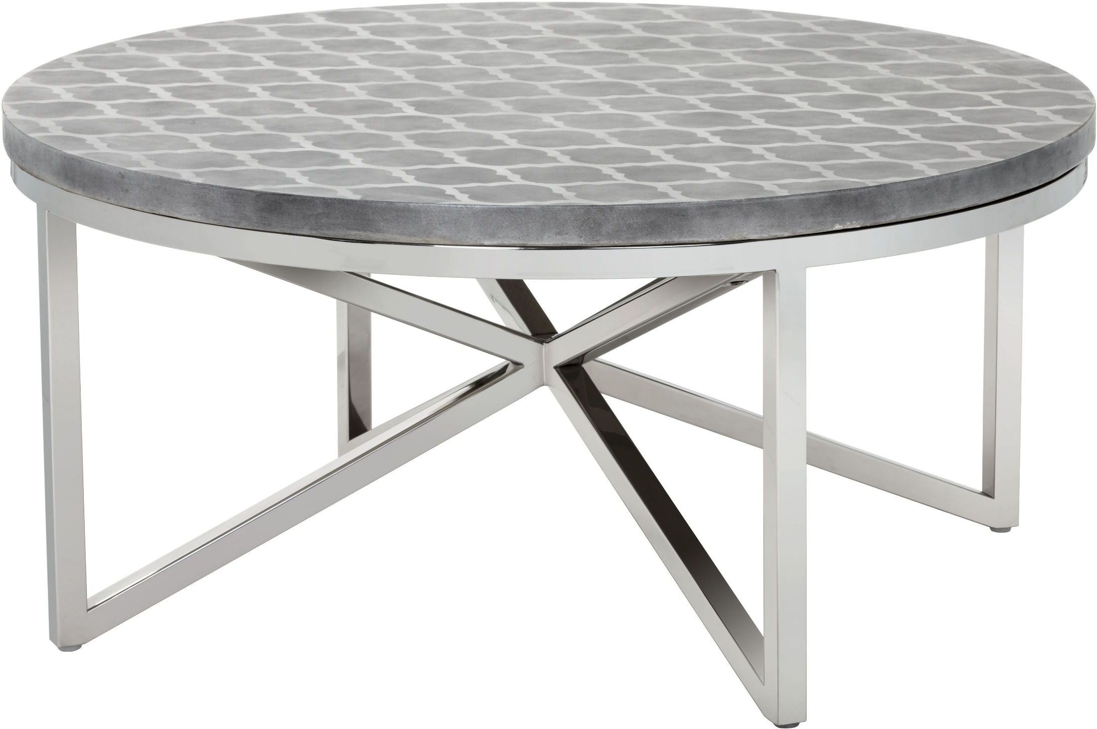 Dion Stencil Geometric Coffee Table, 101431, Sunpan Modern Within Most Recent Geometric White Coffee Tables (View 15 of 20)