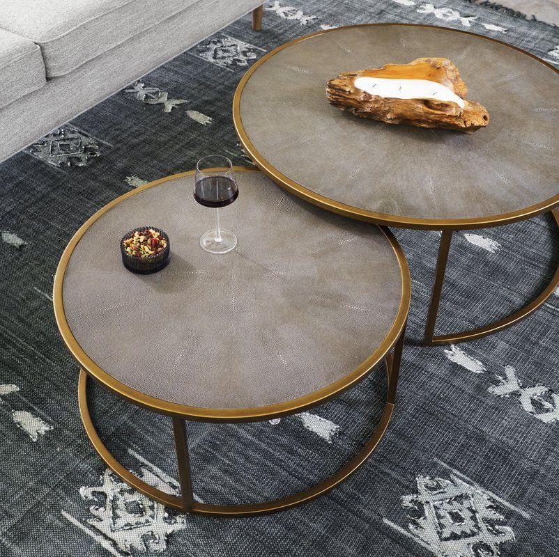 Famous 2 Piece Modern Nesting Coffee Tables Throughout Demarcus 2 Piece Coffee Table Set (View 17 of 20)