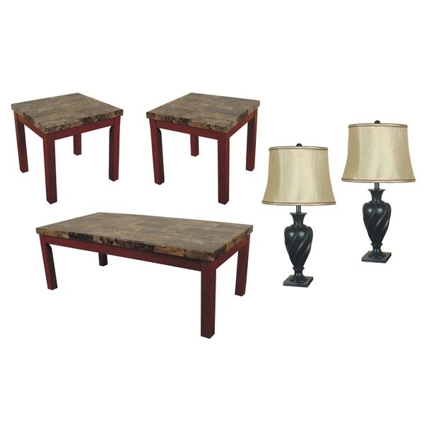 Famous 5 Piece Coffee Tables Throughout Shop Sofab Bennington 5 Piece Lamp, Coffee Table And End (View 5 of 20)