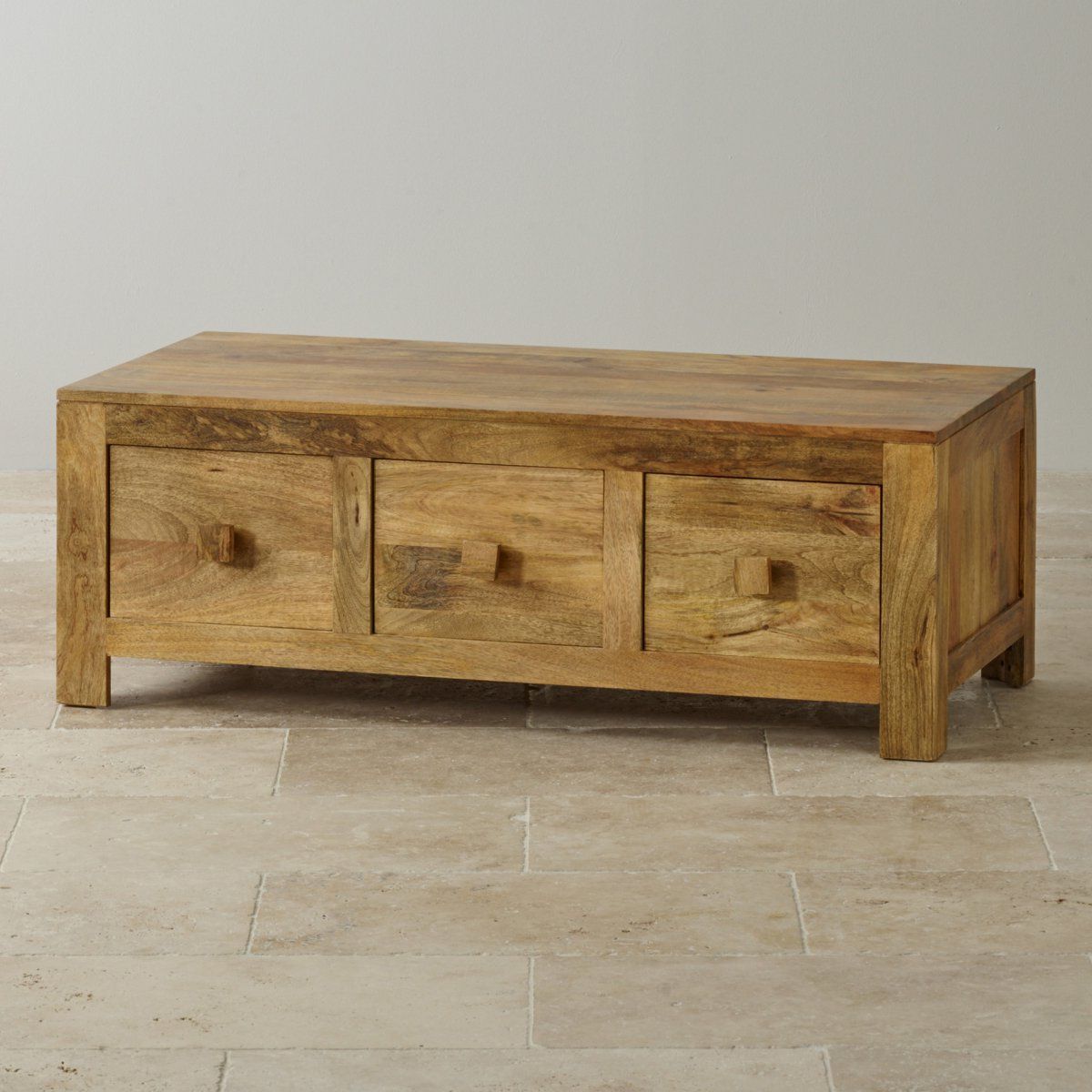 Famous Natural Mango Wood Coffee Tables Pertaining To Mantis Light 6 Drawer Coffee Table In Natural Solid Mango (View 17 of 20)