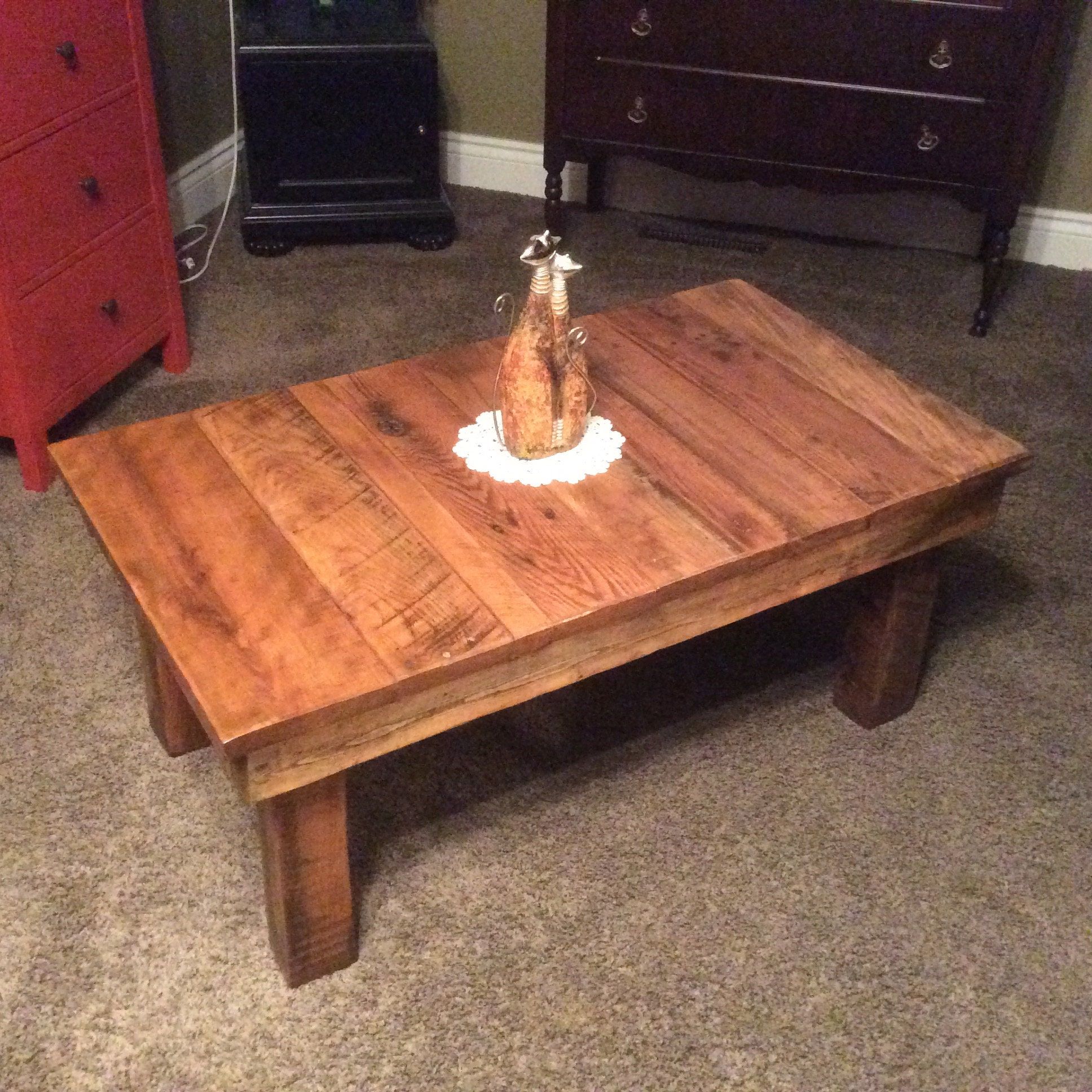 Famous Reclaimed Wood Rustic Coffee Table Throughout Reclaimed Wood Coffee Tables (View 3 of 20)