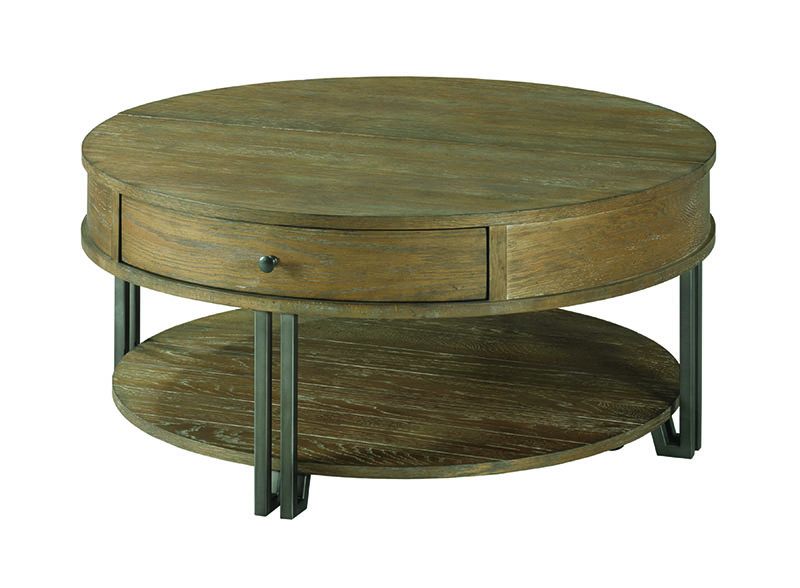 Famous Saddletree Round Lift Cocktail Table – Furniture And Things For Round Cocktail Tables (View 18 of 20)