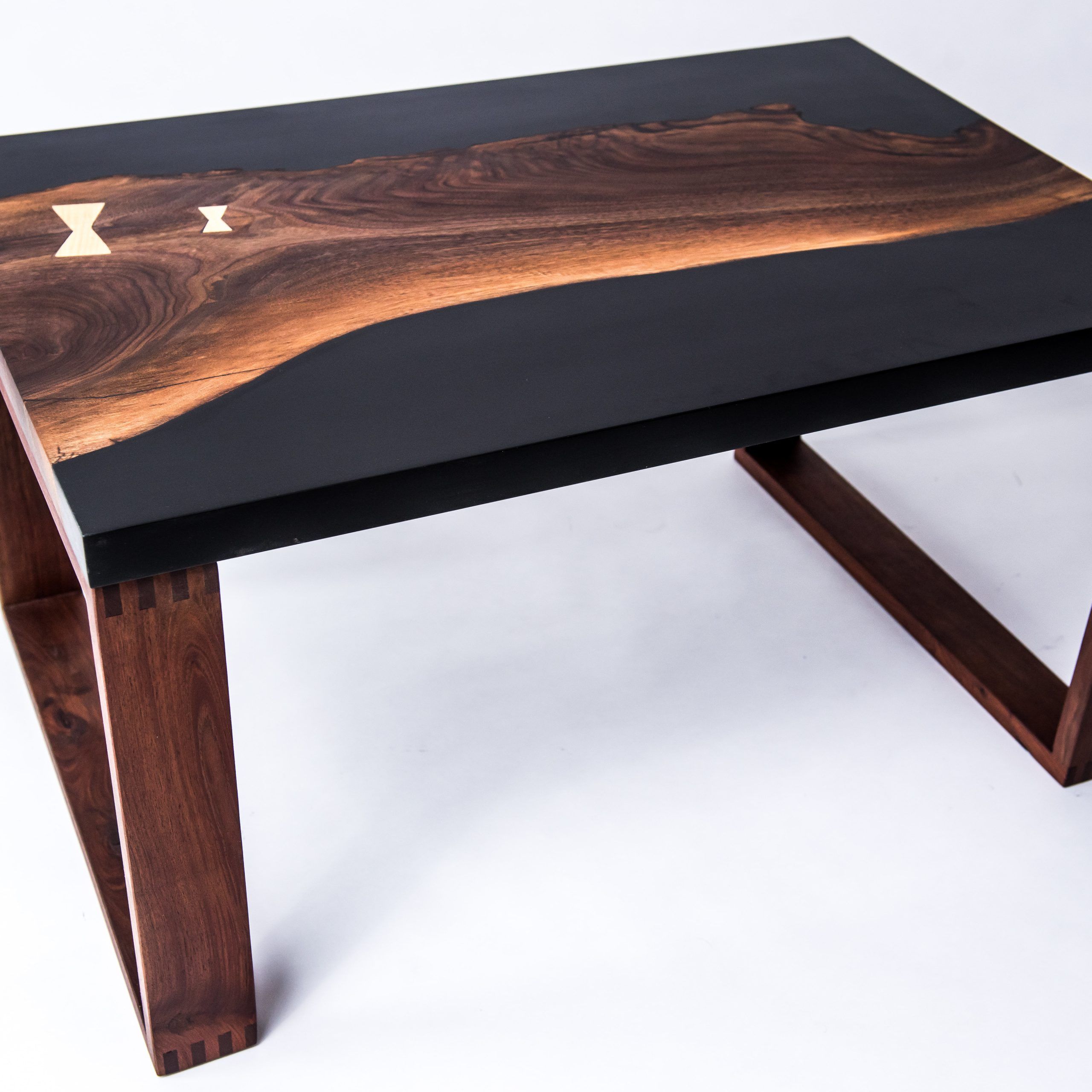 Fashionable Black Walnut Resin Cast Coffee Table Pertaining To Walnut Coffee Tables (View 9 of 20)